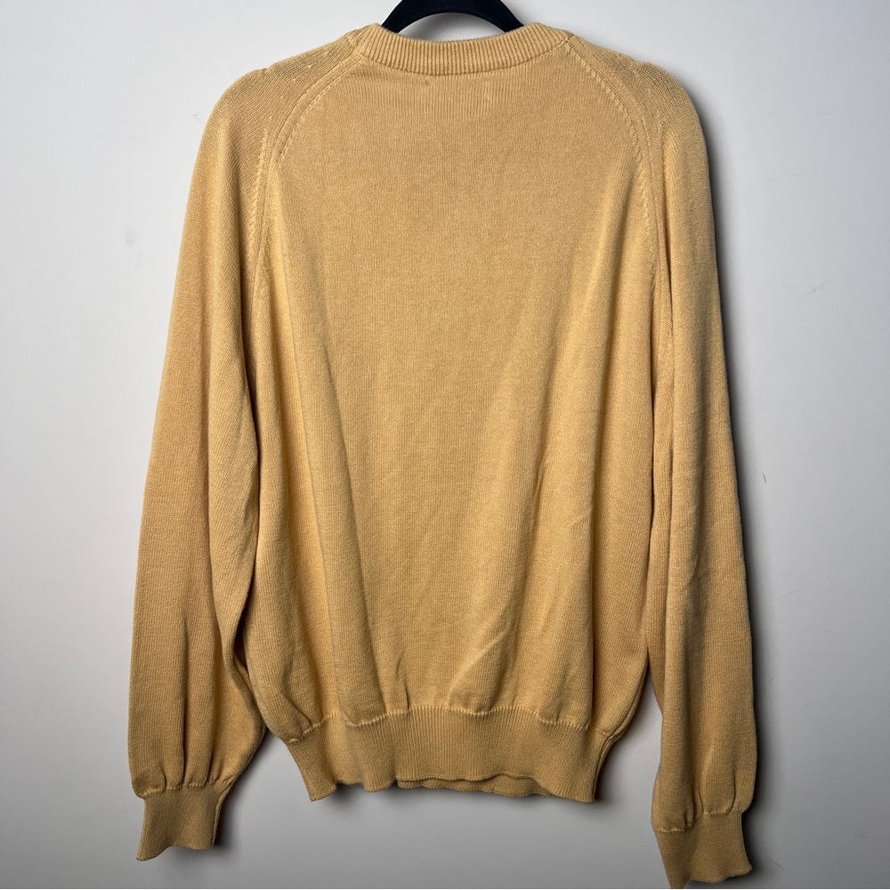 Jos. A. Bank Men's Yellow/Gold Sweater David Leadbetter golf apparel size large - Picture 4 of 6